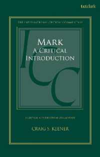 Mark: a Critical Introduction (International Critical Commentary)