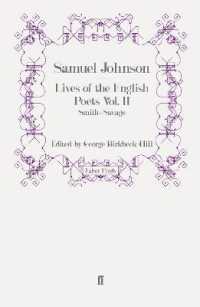 Lives of the English Poets Vol. II : Smith-Savage