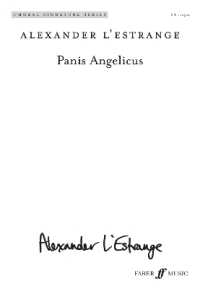 Panis Angelicus : Sa with Organ, Choral Octavo (Faber Edition: Choral Signature)