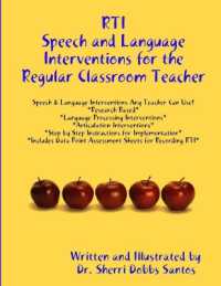 RTI: Speech and Language Interventions for the Regular Classroom Teacher