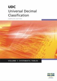 UDC - Universal Decimal Classification. Standard Edition: Systematic Tables: v. 1