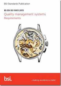 Bs En ISO 9001 : 2015 Quality Management Systems. Requirements