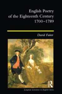 English Poetry of the Eighteenth Century, 1700-1789 (Longman Literature in English Series)