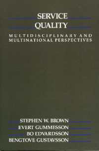 Service Quality : Multidisciplinary and Multinational Perspectives