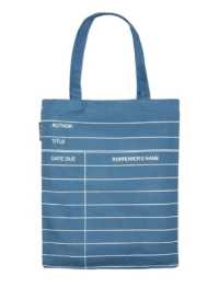 Library Card Denim Tote Bag