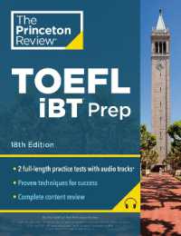 Princeton Review TOEFL iBT Prep with Audio/Listening Tracks, 18th Edition : Practice Test + Audio + Strategies & Review