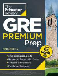 Princeton Review GRE Premium Prep, 36th Edition : 6 Practice Tests + Review & Techniques + Online Tools