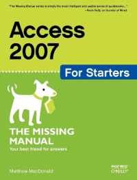 Access 2007 for Starters (Missing Manuals)