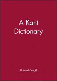 A Kant Dictionary (The Blackwell Philosopher Dictionaries)