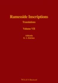 Ramesside Inscriptions : Translations: Addenda (Ramesside Inscriptions) 〈7〉 （TRA ANT）