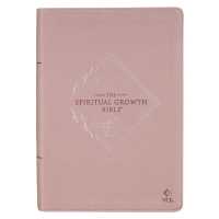 Nlt, the Spiritual Growth Bible Faux Leather, Dusty Mauve