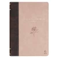 The Spiritual Growth Bible, Study Bible, NLT - New Living Translation Holy Bible, Vegan Leather, Brown/Pink Two-Tone