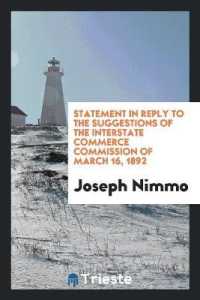 Statement in Reply to the Suggestions of the Interstate Commerce Commission of March 16, 1892