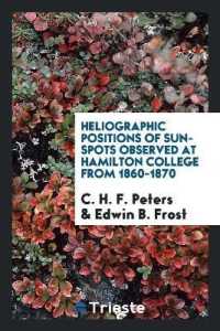 Heliographic Positions of Sun-Spots Observed at Hamilton College from 1860-1870