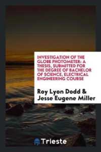 Investigation of the Globe Photometer : A Thesis, Submitted for the Degree of Bachelor of Science, Electrical Engineering Course