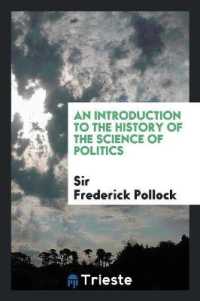 An Introduction to the History of the Science of Politics