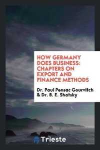 How Germany Does Business : Chapters on Export and Finance Methods