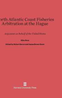 North Atlantic Coast Fisheries Arbitration at the Hague : Argument on Behalf of the United States