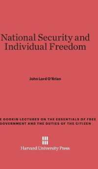 National Security and Individual Freedom (Godkin Lectures on the Essentials of Free Government and the)