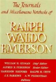 Journals and Miscellaneous Notebooks of Ralph Waldo Emerson (Ralph Waldo Emerson)