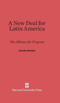 A New Deal for Latin America : The Alliance for Progress