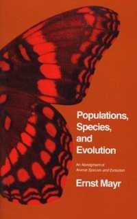 Populations, Species, and Evolution : An Abridgment of Animal Species and Evolution