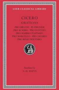 Cicero : Pro Milone. In Pisonem. Pro Scauro. Pro Fonteio. Pro Rabirio Postumo. Pro Marcello. Pro Ligario. Pro Rege Deiotaro  (Loeb Classical Library)