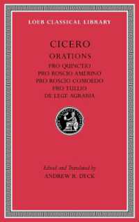 Pro Quinctio. Pro Roscio Amerino. Pro Roscio Comoedo. Pro Tullio. De Lege Agraria (Loeb Classical Library)