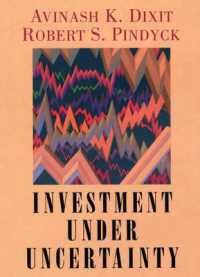 Investment under Uncertainty / Dixit, Robert K./ Pindyck, Robert S