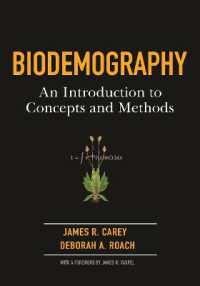 生物人口学入門<br>Biodemography : An Introduction to Concepts and Methods