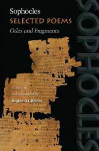ソフォクレス詩集（英訳）<br>Selected Poems : Odes and Fragments
