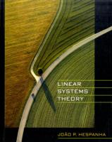 Linear Systems Theory