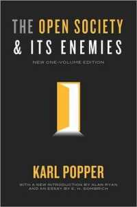 ポパー『開かれた社会とその敵』（１巻本・新版）<br>The Open Society and Its Enemies: New One-Volume Edition