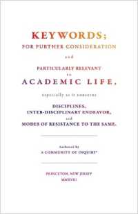 Keywords; : For Further Consideration and Particularly Relevant to Academic Life, &c.