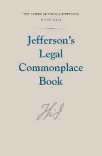 Jefferson's Legal Commonplace Book (Papers of Thomas Jefferson, Second Series)