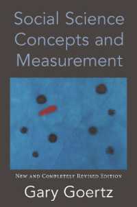 社会科学の概念と測定法（新版）<br>Social Science Concepts and Measurement : New and Completely Revised Edition