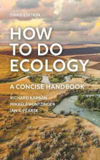 生態学研究法（第３版）<br>How to Do Ecology : A Concise Handbook - Third Edition （3RD）