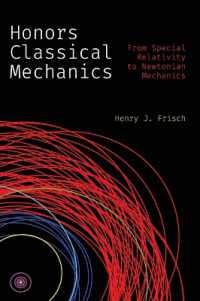 Honors Classical Mechanics : From Special Relativity to Newtonian Mechanics