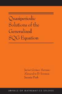 Quasiperiodic Solutions of the Generalized SQG Equation (Annals of Mathematics Studies)