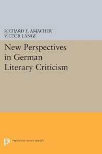New Perspectives in German Literary Criticism : A Collection of Essays (Princeton Legacy Library)