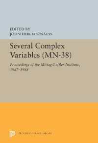 Several Complex Variables : Proceedings of the Mittag-Leffler Institute, 1987-1988 (Princeton Legacy Library)