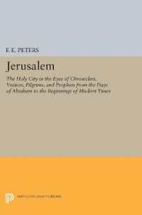 Jerusalem : The Holy City in the Eyes of Chroniclers, Visitors, Pilgrims, and Prophets from the Days of Abraham to the Beginnings of Modern Times (Princeton Legacy Library)