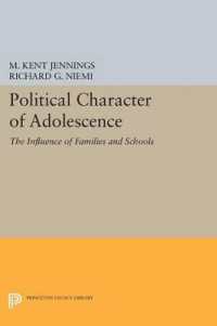 Political Character of Adolescence : The Influence of Families and Schools (Princeton Legacy Library)