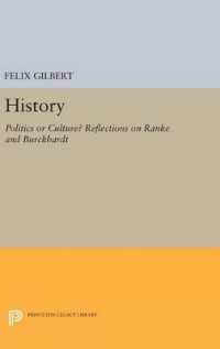 History : Politics or Culture? Reflections on Ranke and Burckhardt (Princeton Legacy Library)