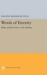 Words of Eternity : Blake and the Poetics of the Sublime (Princeton Legacy Library)