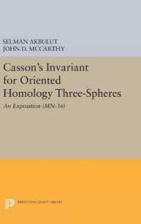 Casson's Invariant for Oriented Homology Three-Spheres : An Exposition (Mathematical Notes)