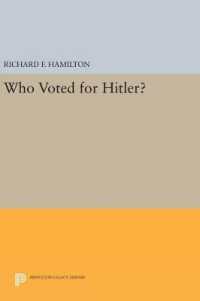 Who Voted for Hitler? (Princeton Legacy Library)