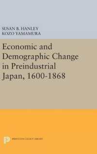 Economic and Demographic Change in Preindustrial Japan, 1600-1868 (Princeton Legacy Library)