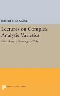 Lectures on Complex Analytic Varieties : Finite Analytic Mappings (Princeton Legacy Library)