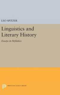 Linguistics and Literary History : Essays in Stylistics (Princeton Legacy Library)